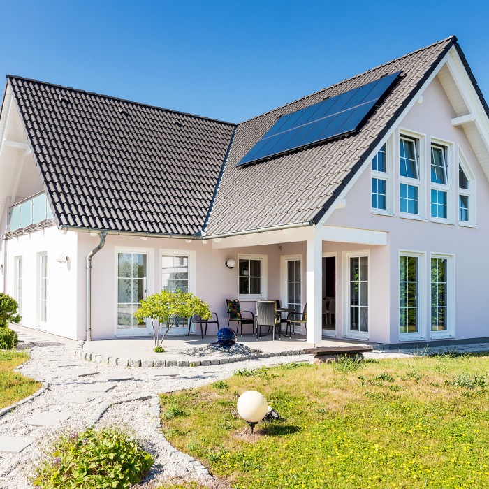 großes Einfamilienhaus, Deutschland